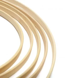 HIER_3400 Floral Supplies Set Of 5 | Natural Wooden Rings For Crafts | Floral Hoop Wreath | Wooden Hoop