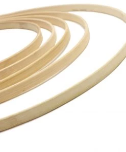 HIER_3400 Floral Supplies Set Of 5 | Natural Wooden Rings For Crafts | Floral Hoop Wreath | Wooden Hoop