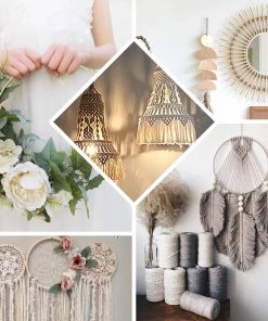 HIER_3400 Floral Supplies Set Of 5 | Natural Wooden Rings For Crafts | Floral Hoop Wreath | Wooden Hoop