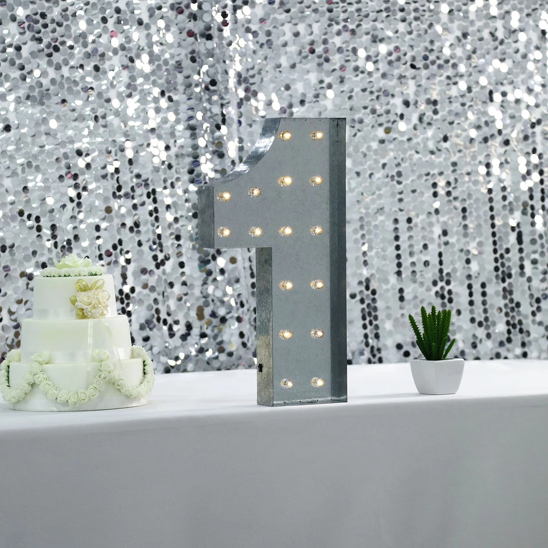 HIER_3720 Big Event Backdrops & Décor 20" | Vintage Metal Marquee Number Lights Cordless With 16 Warm White LED - 1 7 HIER_3720 Big Event Backdrops & Décor 20" | Vintage Metal Marquee Number Lights Cordless With 16 Warm White LED - 1