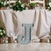 HIER_3720 20" | Vintage Metal Marquee Letter Lights Cordless With 16 Warm White LED - J Big Event Backdrops & Décor