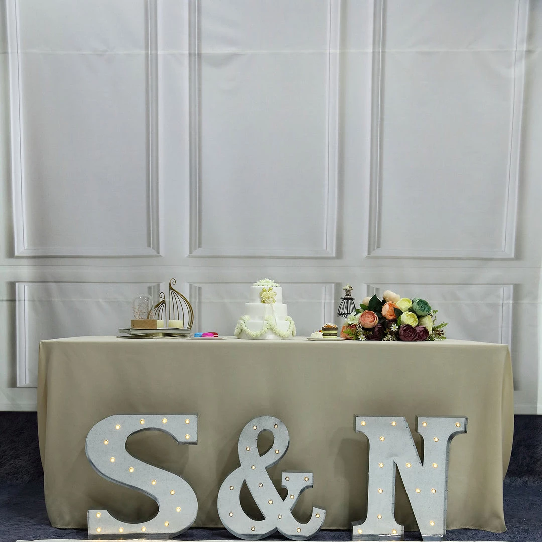 HIER_3720 20" | Vintage Metal Marquee Letter Lights Cordless With 16 Warm White LED - S 10 HIER_3720 20" | Vintage Metal Marquee Letter Lights Cordless With 16 Warm White LED - S