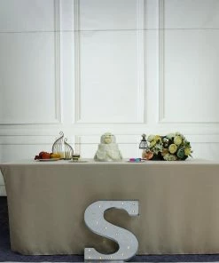 HIER_3720 20" | Vintage Metal Marquee Letter Lights Cordless With 16 Warm White LED - S 30 HIER_3720 20