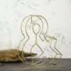 HIER_3720 8" Tall | Gold Wedding Centerpiece | Freestanding 3D Decorative Wire Symbol | &