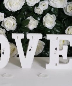 HIER_3720 Chargers & Centerpieces 6" Gold 3D Marquee Letters | Warm White 4 LED Light Up Letters | L 20 HIER_3720 Chargers & Centerpieces 6