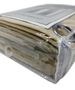 HIER_3160 2 Pack | Champagne 330 GSM Premium Velvet Thermal Blackout Curtains With Chrome Grommet Window Treatment Panels - 52"x64" 27 HIER_3160 2 Pack | Champagne 330 GSM Premium Velvet Thermal Blackout Curtains With Chrome Grommet Window Treatment Panels - 52