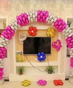 HIER_3213 10 Pack | 15" Shiny Black Four Leaf Clover Shaped Mylar Foil Balloons Big Event Backdrops & Décor 19 HIER_3213 10 Pack | 15