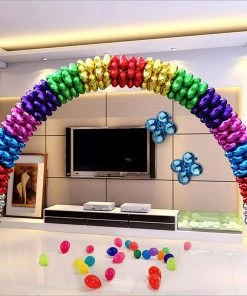 HIER_3213 10 Pack | 15" Shiny Black Four Leaf Clover Shaped Mylar Foil Balloons Big Event Backdrops & Décor 20 HIER_3213 10 Pack | 15