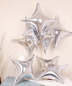 HIER_3213 Big Event Backdrops & Décor 3 Pack | 23" Shiny Black Quadrangle Star Mylar Foil Helium Air Balloon 17 HIER_3213 Big Event Backdrops & Décor 3 Pack | 23