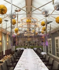 HIER_3213 Big Event Backdrops & Décor 2 Pack | 14" 4D Rose Gold Sphere Mylar Foil Helium Or Air Balloons 27 HIER_3213 Big Event Backdrops & Décor 2 Pack | 14