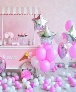 HIER_3200 2 Pack | 16" 4D Rose Gold Star Mylar Foil Helium Or Air Balloons 31 HIER_3200 2 Pack | 16